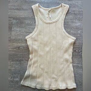 Anthropologie Ribbed Textured Tank Top Size Small Robbin Tank